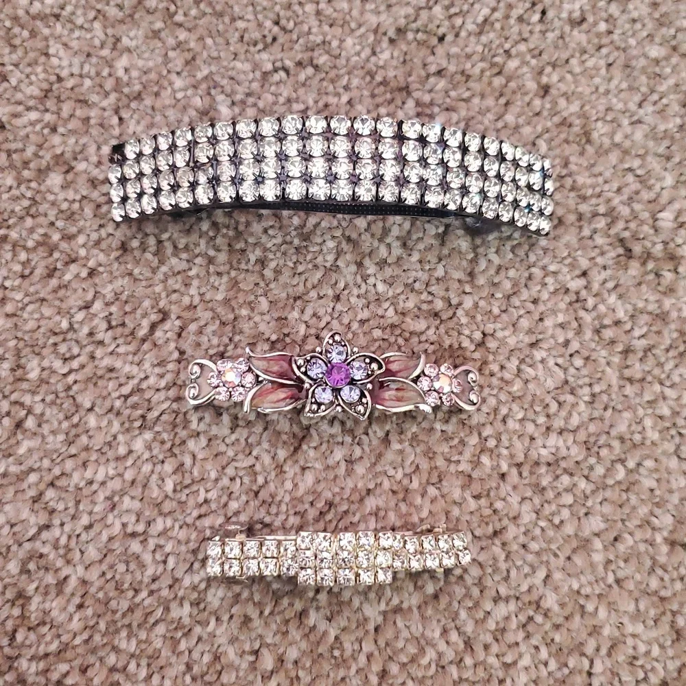 Rhinestone And Jewels Decorative Hair Clips